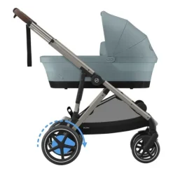 Cybex E-Gazelle S Kinderwagen 2-in-1  met reiswieg Almond Beige / Beige><noscript><img width=