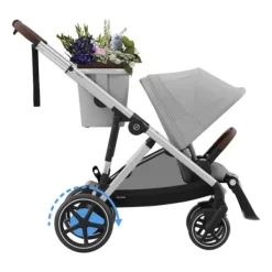 Cybex E-Gazelle S Kinderwagen 2-in-1  met reiswieg Almond Beige / Beige><noscript><img width=