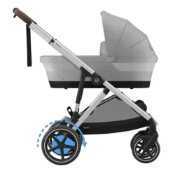 Cybex E-Gazelle S Kinderwagen 2-in-1  met reiswieg Almond Beige / Beige><noscript><img width=