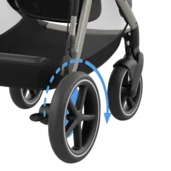 Cybex E-Gazelle S Kinderwagen 2-in-1  met reiswieg Almond Beige / Beige><noscript><img width=