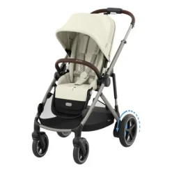 Cybex E-Gazelle S Kinderwagen 2-in-1  met reiswieg Almond Beige / Beige><noscript><img width=