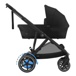 Cybex E-Gazelle S Kinderwagen 2-in-1  met reiswieg Almond Beige / Beige><noscript><img width=