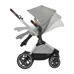 Cybex EOS Lux Kinderwagen 2-in-1 - Seashell Beige / Light Beige><noscript><img width=