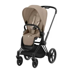 Cybex Kinderwagen 2-in-1 Priam 4 Matt Black - Cozy Beige> Wandelwagens|Complete Kinderwagens