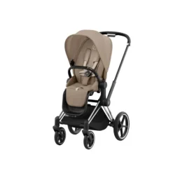 Cybex Kinderwagen 2-in-1 Priam 4 Chrome Black / Chrome - Cozy Beige> Wandelwagens|Complete Kinderwagens