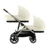 Cybex Tweelingwagen Gazelle S Seashell Beige - Light Beige> Tweeling Kinderwagens|Duo Kinderwagens