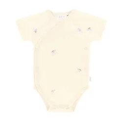 DAY Overslagromper Korte Mouw - Cream - Mt. 50/56> Rompertjes