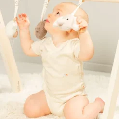 DAY Overslagromper Korte Mouw - Cream - Mt. 50/56><noscript><img width=