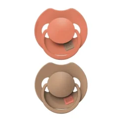 Difrax Dynamic Lovi Prime Fopspeen - 6-18mnd - 2st. - Granola / Orange> Fopspenen 12+ Maanden|Fopspenen 6+ Maanden