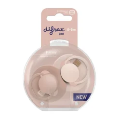 Difrax Dynamic Lovi Prime Fopspeen - 0-6mnd - 2st. - Nude / Blush> Fopspenen 0-6 Maanden