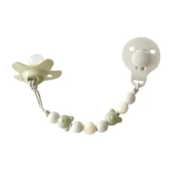 Difrax Fopspeen Kralenkoordje – Beer – Sage> Fopspeenhouders