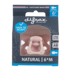 Difrax Fopspeen Uni Blossom Natural 6mnd+> Fopspenen 6+ Maanden
