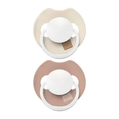 Difrax Glow Dynamic Fopspeen - 0-6 Mnd 2 stuks - Ivory/Beige> Fopspenen 0-6 Maanden|Fopspenen 12+ Maanden