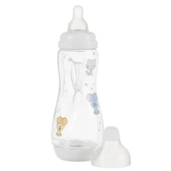 Difrax Handgreepfles Groot Woezel&Pip 240ml><noscript><img width=