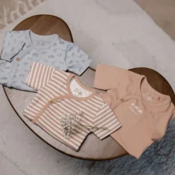 Dirkje Romper Korte Mouw Multi Colour Blue 3-Pack 44><noscript><img width=