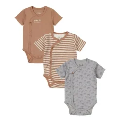 Dirkje Romper Korte Mouw Multi Colour Blue 3-Pack 44><noscript><img width=