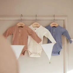 Dirkje Romper Lange Mouw Multi Colour Blue 3-Pack 50/56><noscript><img width=