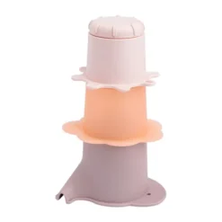 Done By Deer Elphee Water Speel & Stapel Cups - 3 Stuks - Powder> Badspeelgoed