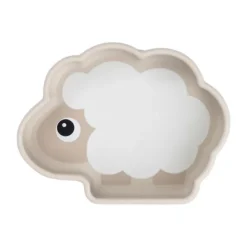 Done By Deer Sheepy Stick&Stay Bordje - Silicone - Sand> Bordjes