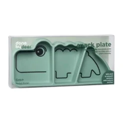 Done By Deer Silicone Stick&Stay Snack Bord Croco Green><noscript><img width=