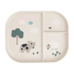 Done By Deer Tiny Farm Vakjes Bord - Sand> Bordjes