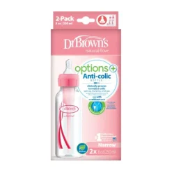 Dr. Brown's Fles Standaard Hals Options+ Roze 250ml 2-Pack> Flessen