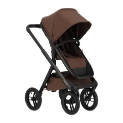 Dubatti One E6 Kinderwagen 2-in-1 - Black / Walnut Brown> Uitbreidbare Kinderwagens|Wandelwagens