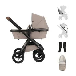 Dubatti One E6 Kinderwagen 2-in-1 - Dark Brown / Walnut Brown><noscript><img width=