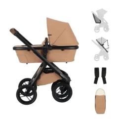 Dubatti One E6 Kinderwagen 2-in-1 - Dark Brown / Walnut Brown><noscript><img width=