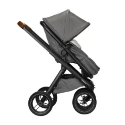 Dubatti One E5 Kinderwagen 2-in-1 Grey Frame Black/Cognac><noscript><img width=