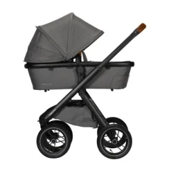 Dubatti One E5 Kinderwagen 2-in-1 Grey Frame Black/Cognac><noscript><img width=