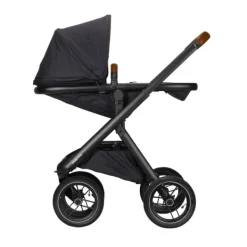 Dubatti One E5 Kinderwagen 2-in-1 Grey Frame Black/Cognac><noscript><img width=