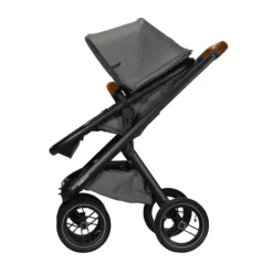 Dubatti One E5 Kinderwagen 2-in-1 Grey Frame Black/Cognac><noscript><img width=