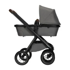 Dubatti One E5 Kinderwagen 2-in-1 Grey Frame Black/Dark Brown> Wandelwagens|Complete Kinderwagens