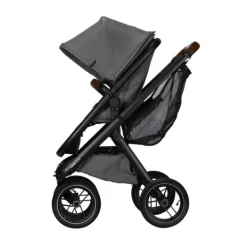 Dubatti One E5 Kinderwagen 2-in-1 Grey Frame Black/Dark Brown><noscript><img width=