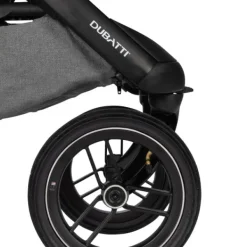 Dubatti One E5 Kinderwagen 2-in-1 Grey Frame Black/Dark Brown><noscript><img width=