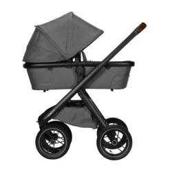 Dubatti One E5 Kinderwagen 2-in-1 Grey Frame Black/Dark Brown><noscript><img width=