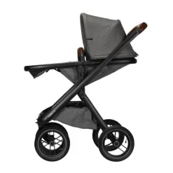 Dubatti One E5 Kinderwagen 2-in-1 Grey Frame Black/Dark Brown><noscript><img width=