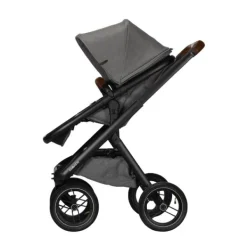Dubatti One E5 Kinderwagen 2-in-1 Grey Frame Black/Dark Brown><noscript><img width=