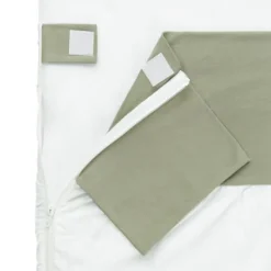 Fedde&Kees NUNKI Lakentje Wieg Olijf 40 x 80 / 90 cm><noscript><img width=