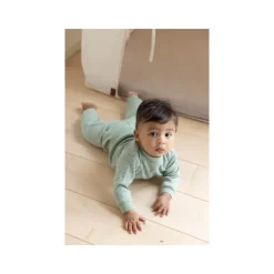Feetje Pyjama Wafel Groen melange mt 56><noscript><img width=