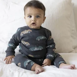 Feetje Ricky Racer Pyjama - Maat 68 - Antraciet Melange> Pyjama's