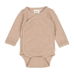 Feetje The Magic is in You Rib Wikkelromper – Mt. 74 - Taupe Melange> Sjawls|Rompertjes