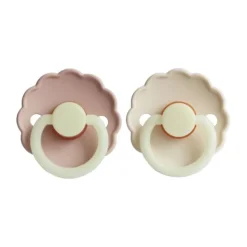Frigg Fopspeen Daisy Night Cream/Blush T1 0-6 mnd (2 stuks)> Fopspenen 0-6 Maanden