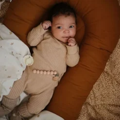 Frigg Fopspeen Daisy Night Croissant/Cream T1 0-6 mnd (2 stuks)><noscript><img width=