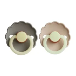 Frigg Fopspeen Daisy Night Portob./Croissant T2 6-18 mnd (2 stuks)> Fopspenen 12+ Maanden|Fopspenen 6+ Maanden