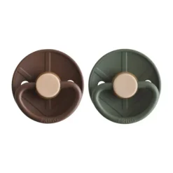 Frigg Fopspeen Little Viking Cocoa/Olive T1 0-6 mnd (2 stuks)> Fopspenen 0-6 Maanden