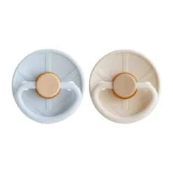 Frigg Fopspeen Little Viking Powder Blue/Cream T2 6-18 mnd (2 stuks)> Fopspenen 12+ Maanden|Fopspenen 6+ Maanden