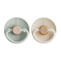 Frigg Fopspeen Little Viking Sage/Cream T1 0-6 mnd (2 stuks)> Fopspenen 0-6 Maanden