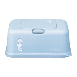 Funkybox Billendoekjes Box - Vintage Blue - Seahorse> Billendoekjes Boxen